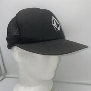 Volcom Men's Full Stone Trucker Cheese Black Snapback Hat (BLK) Brand New NWT